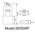 Mok lock@ china made padlock keyed differ